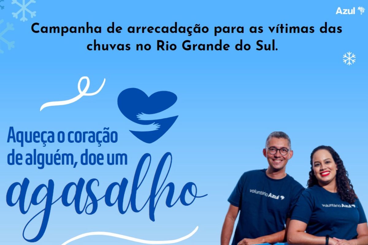 Campanha de arrecadação para vítimas das chuvas no Rio Grande do Sul. AZC-SP