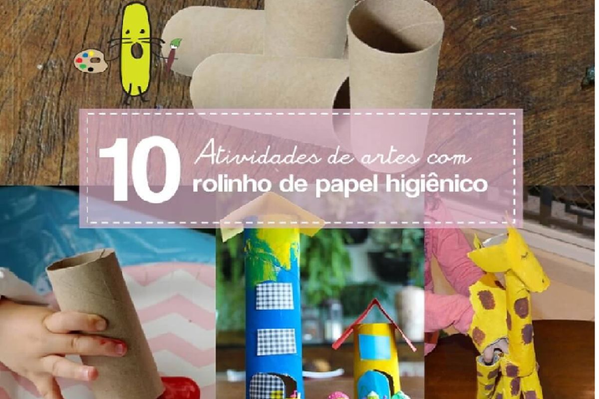 Doação do rolo do papel higiênico- trabalho pedagógico infantil  
