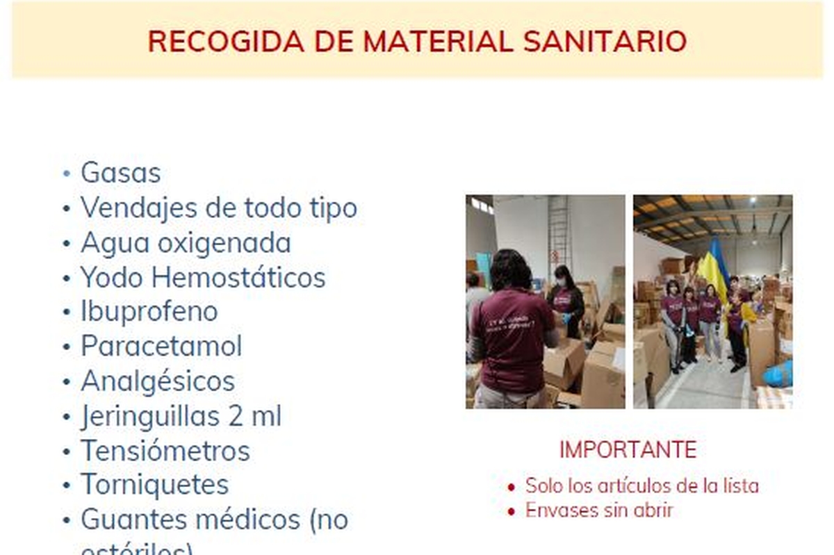 Donación de material sanitario SERVICIO MÉDICO EDP