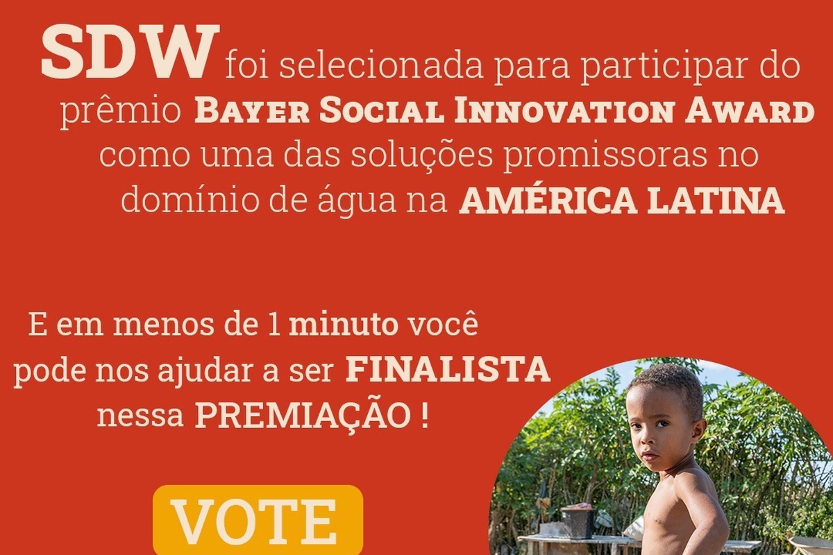 SDW - votação para premio Bayer Social Innovation Award