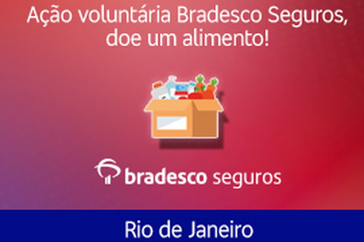 Bradesco Seguros - Arrecadação de alimentos 2021 - Rio de Janeiro
