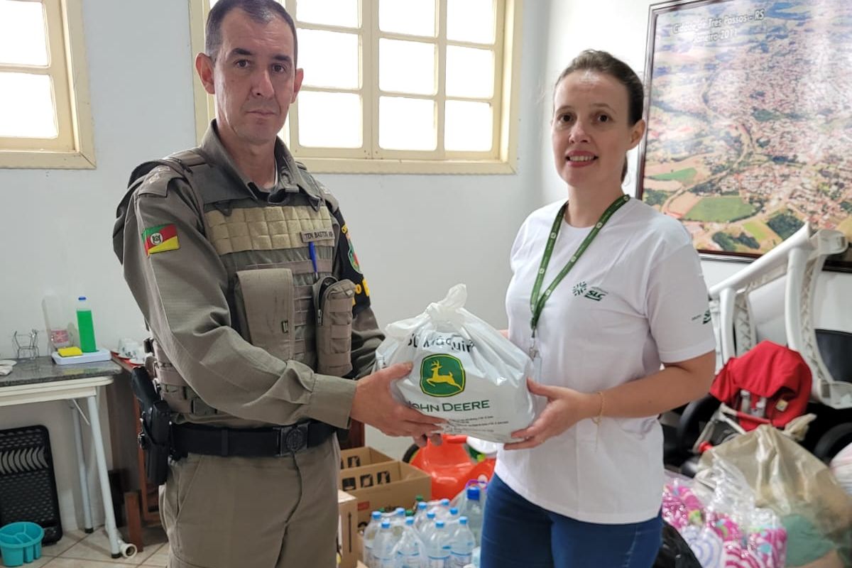 Doação para atingidos pela enchente de Roca Sales e região