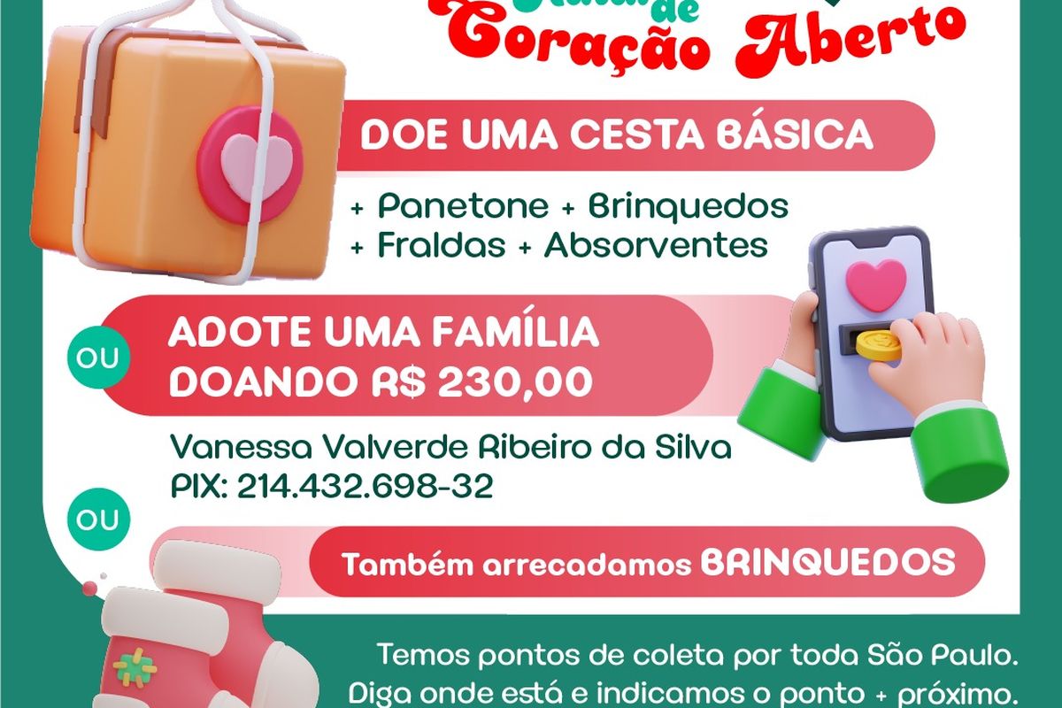 Natal Solidário "De Coração Aberto" 2024