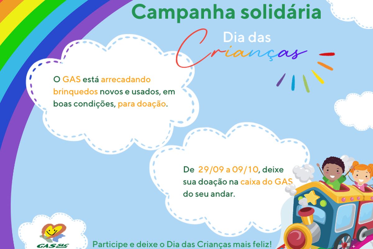 Campanha solidária- Dia das Crianças 