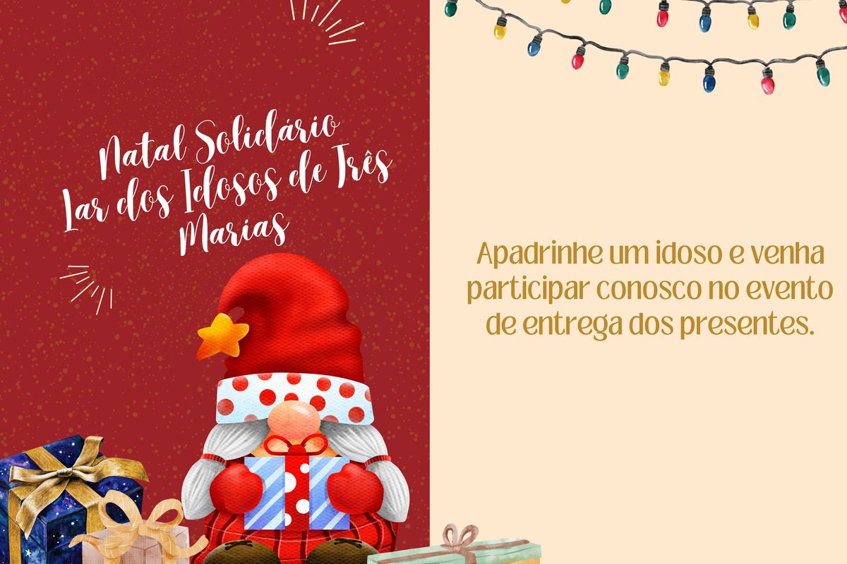 Natal Solidário Lar dos Idosos de Três Marias