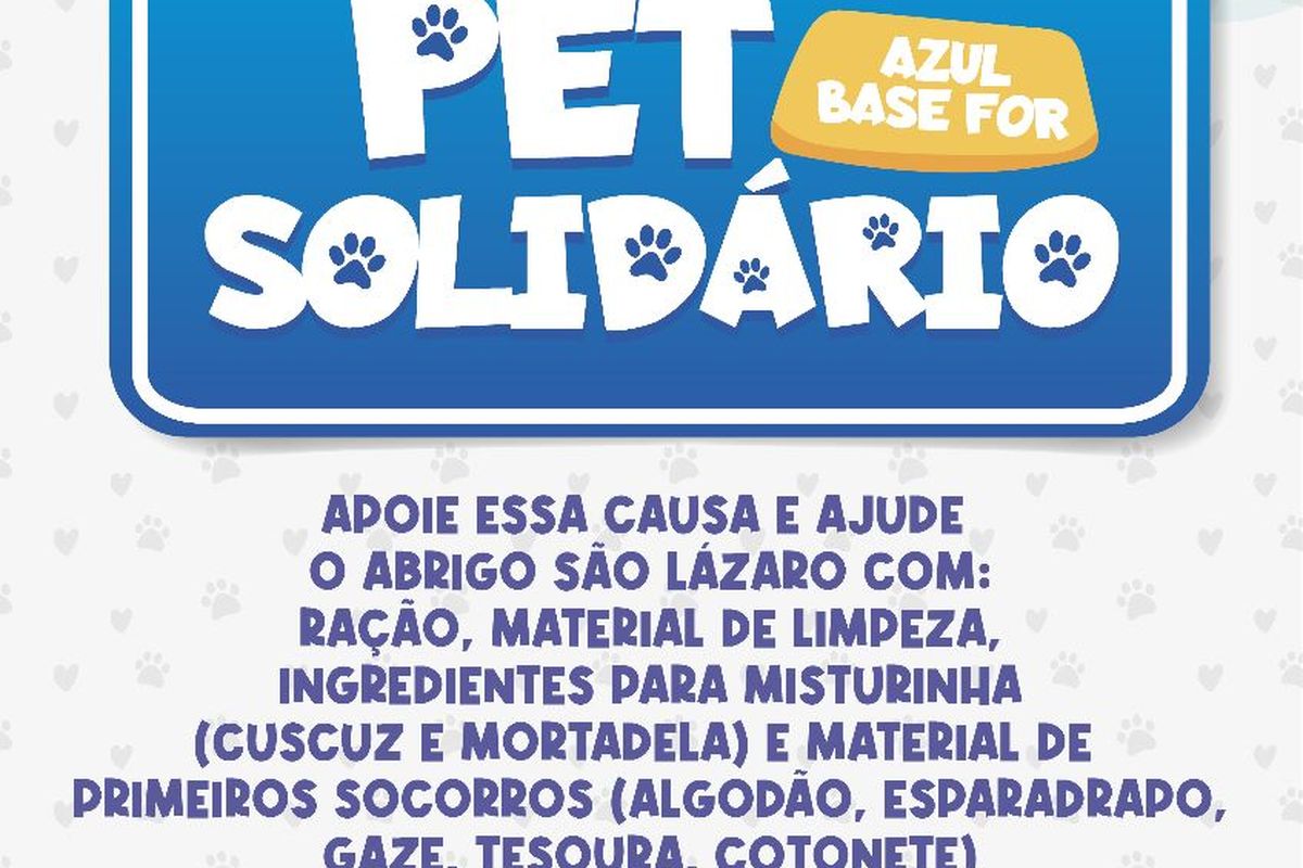 Pet Solidário - Base FOR