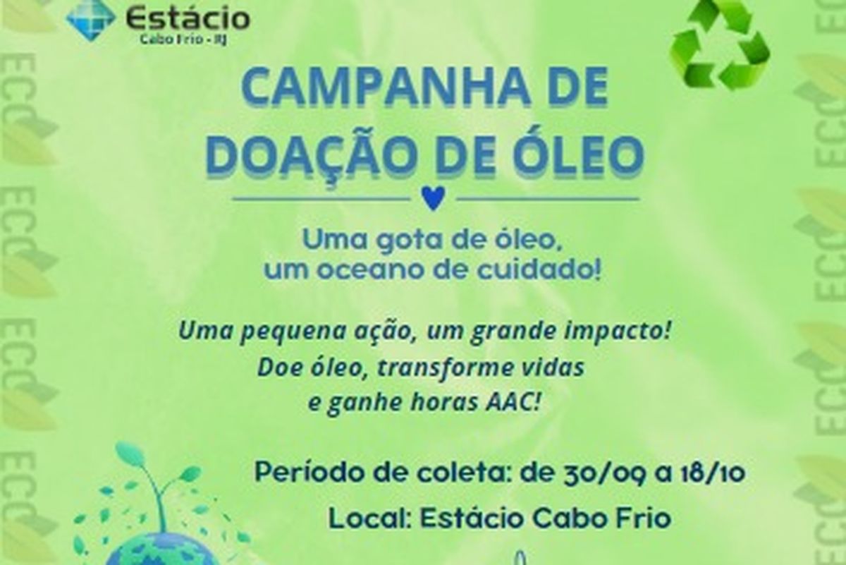 Doação de  óleo