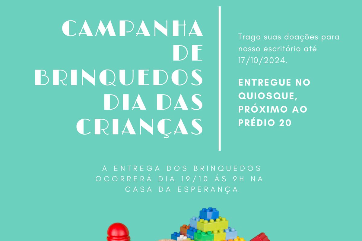 Arrecadação de brinquedos novos e usados 