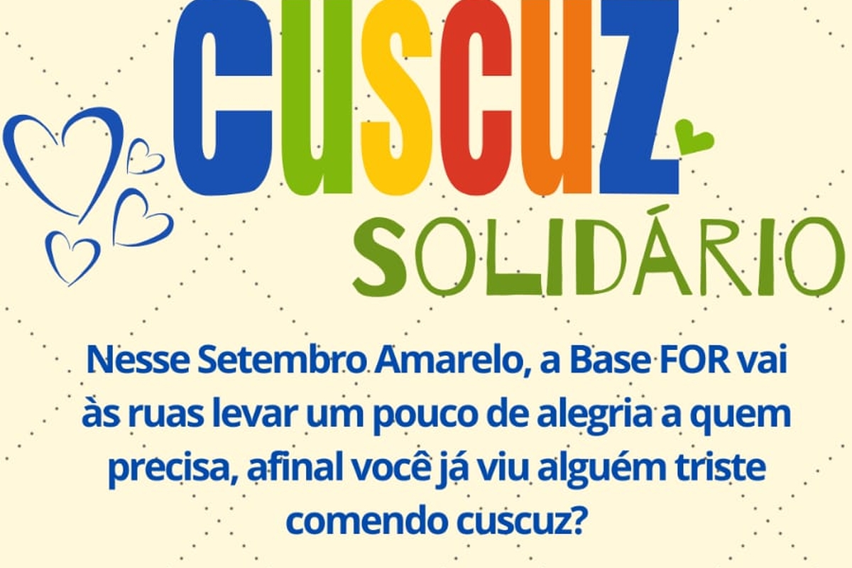 Cuscuz Solidário - Azul Base FOR