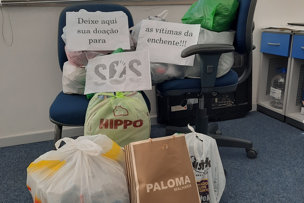 Doação para vitimas da enchente na Guarda da Cubatão - Palhoça /SC