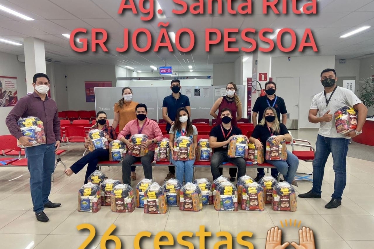 Voluntários Bradesco contra a fome - AG 2010/Santa Rita - 2021