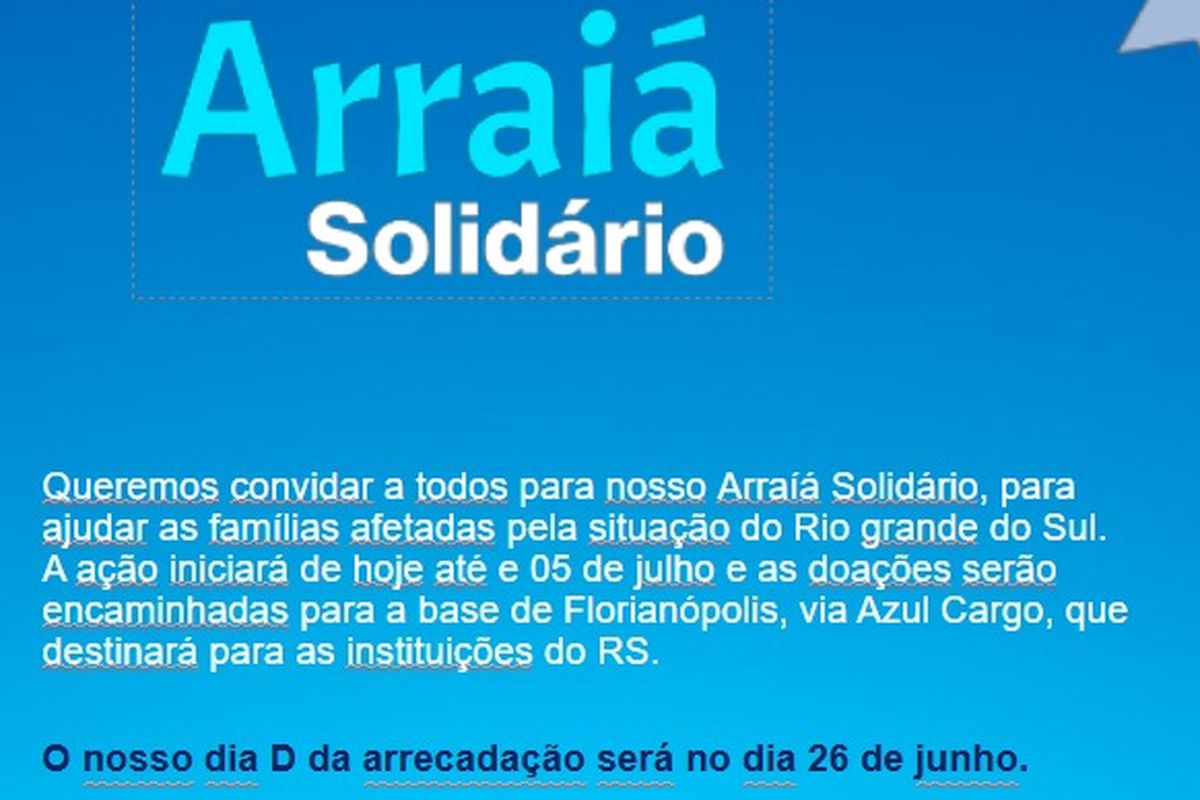 ARRAÍA SOLIDÁRIO - RS