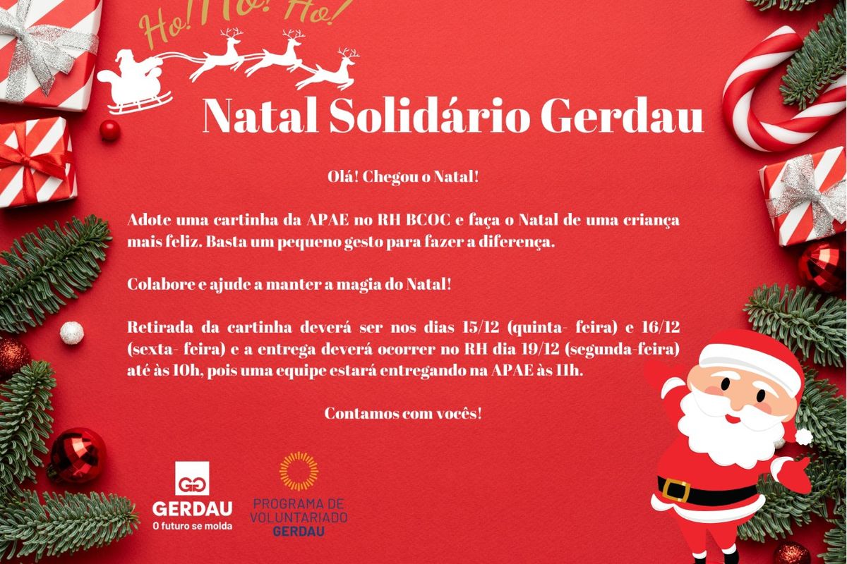 Natal Solidário Gerdau BCOC - Entrega dos Presentes