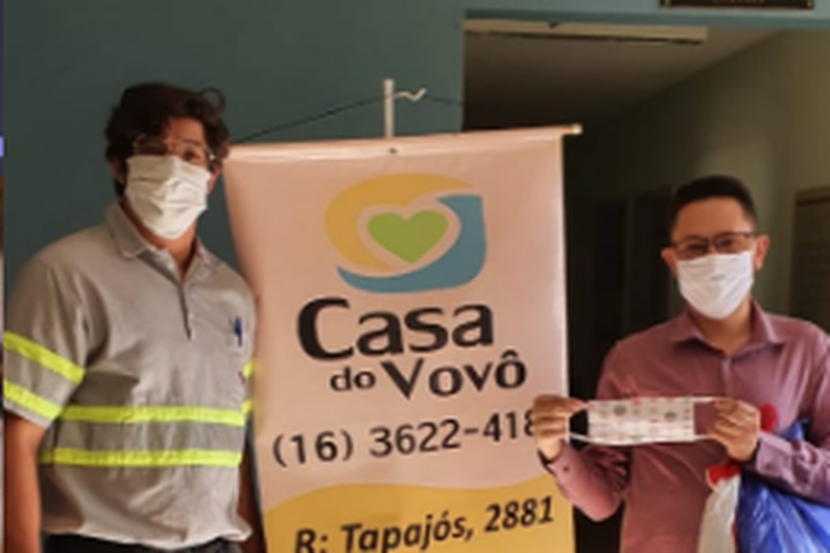 Ribeirão: Enrega de 250 máscaras de tecido