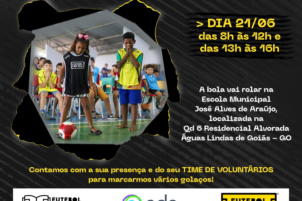 Junte-se a nós no Festival de Futebol de Rua 2023! -  Goiás | 21/06