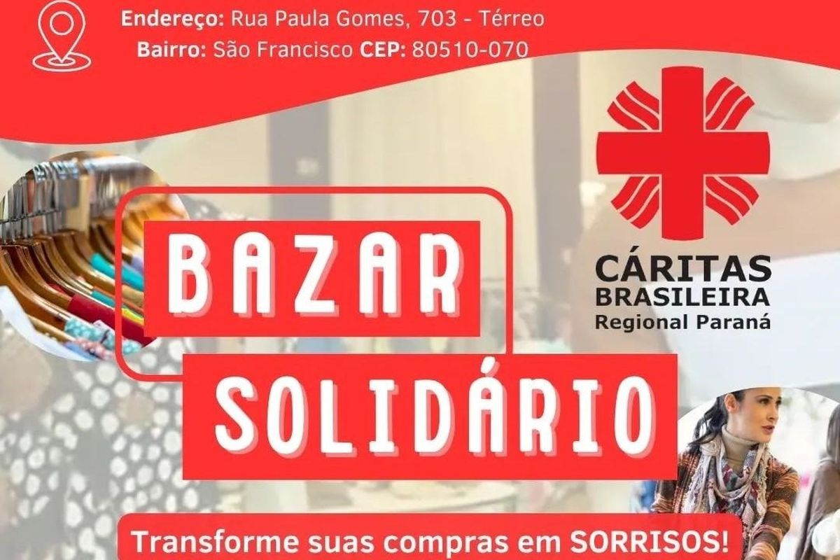 Atendimento no Bazar da Cáritas