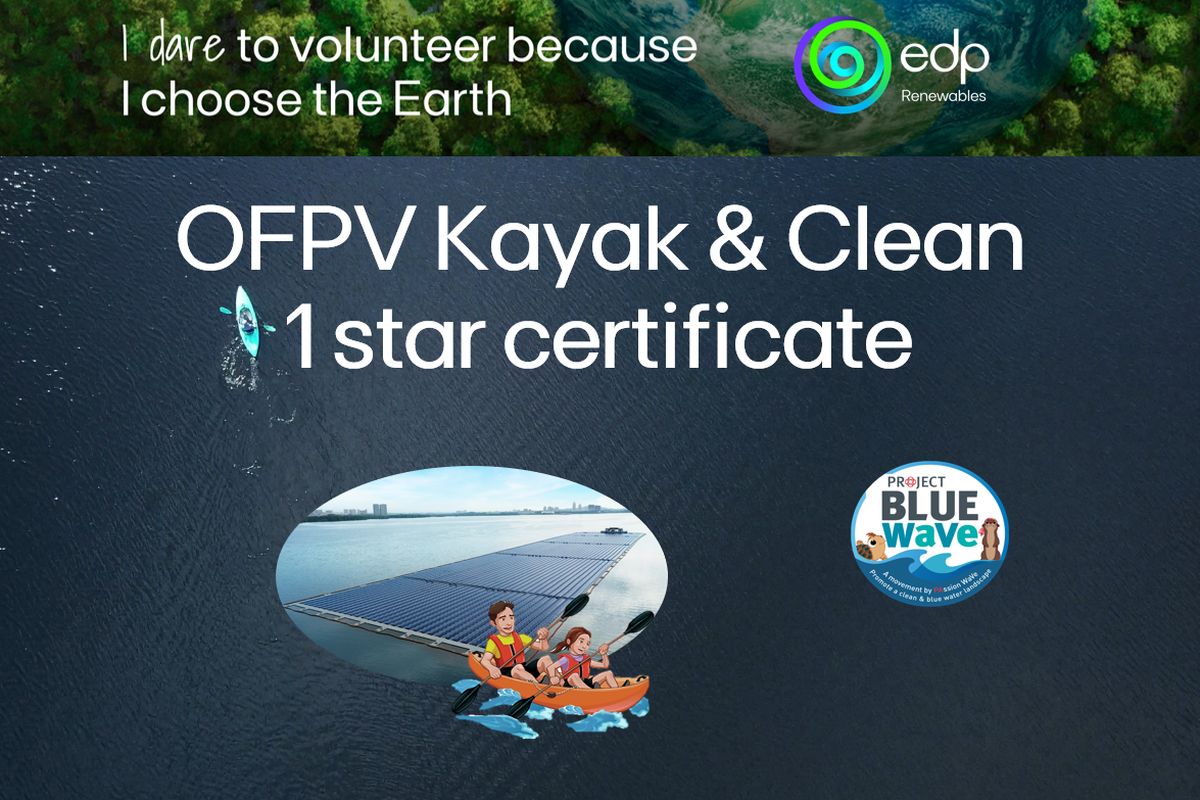 Go Green: OFPV Kayak 1 Star Certificate & Clean-up (23 Aug & 6 Sep)