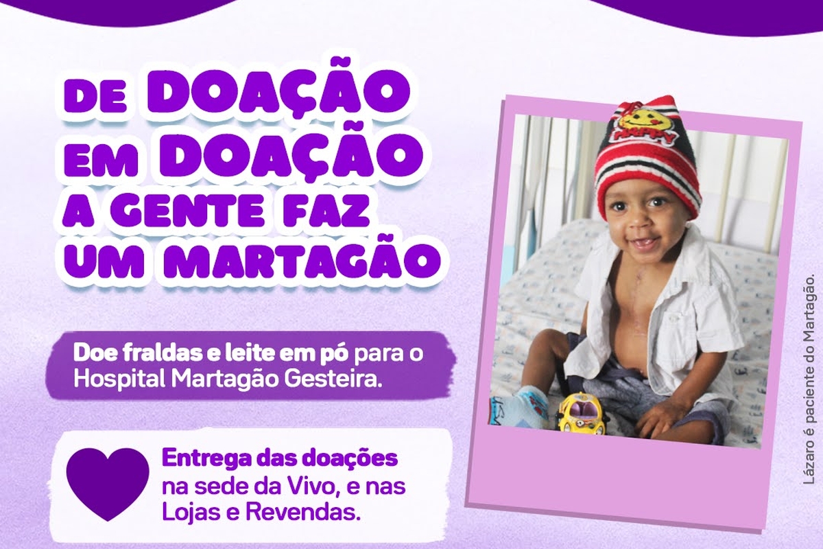 Entrega de doações de fralda e leite para o Hospital Martagão Gesteira