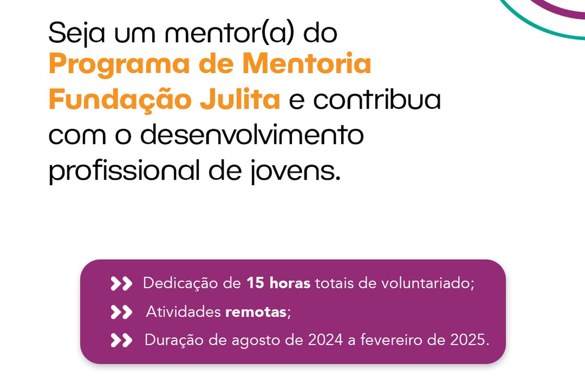 Programa de Mentoria Fundação Julita