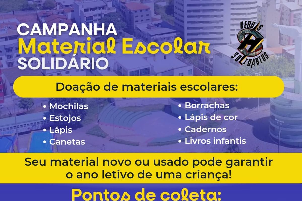 Campanha material escolar solidário