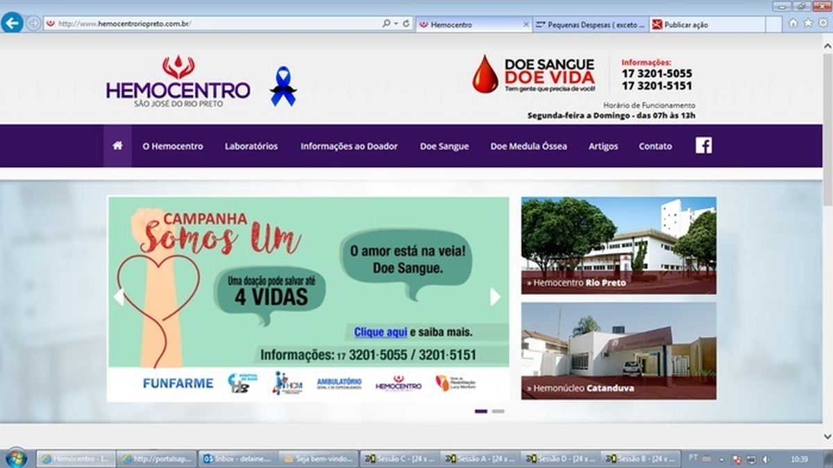 3499-Emp.São José do Rio Preto/SP - Doação de Sangue e Cadastro Doador Medula Óssea