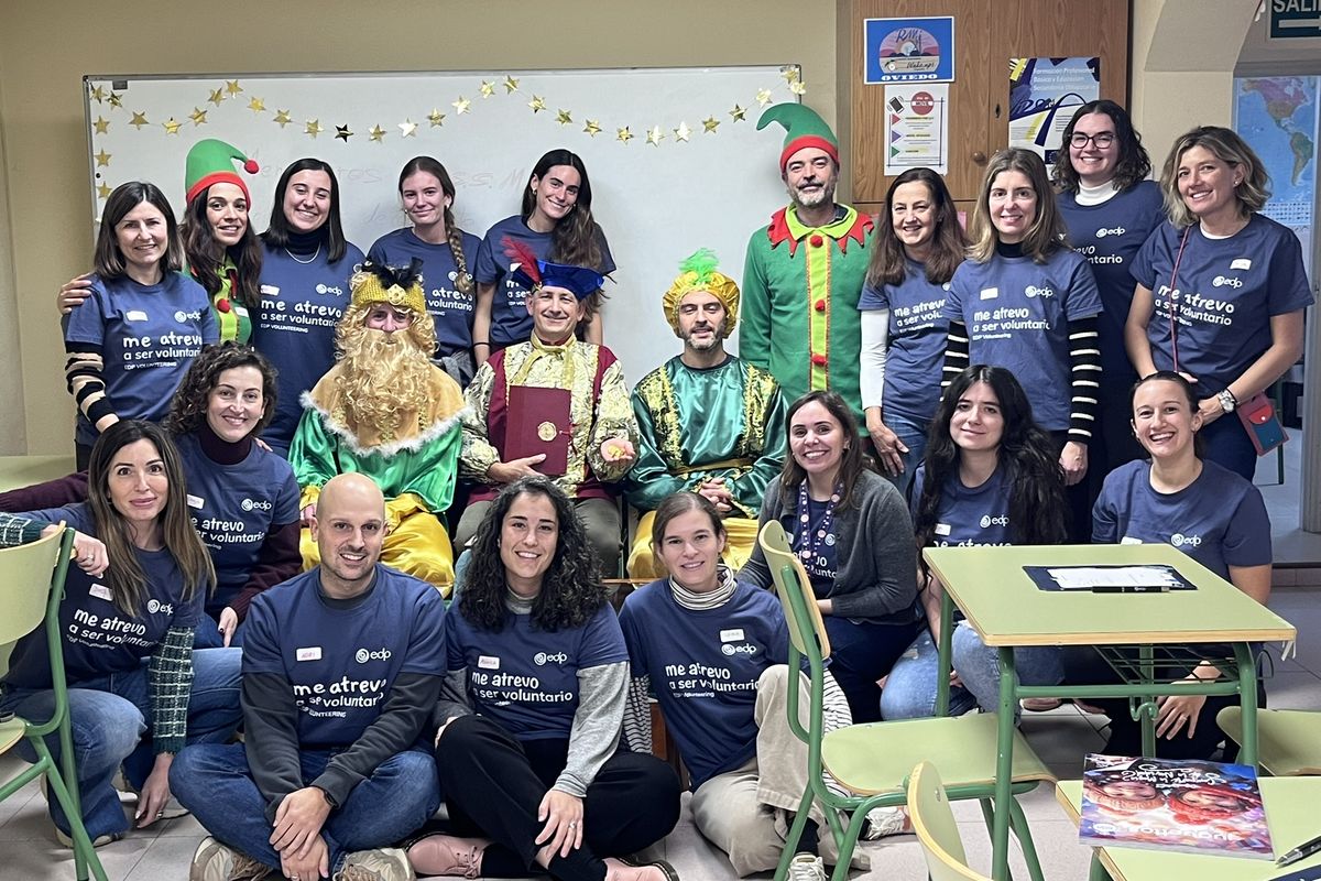 Visita Mensajeros Reyes Magos de EDP 