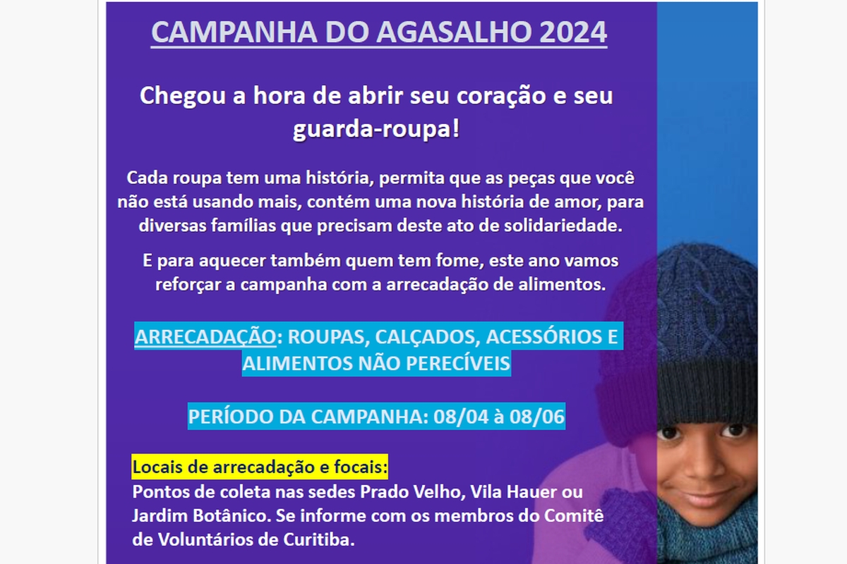 PR - Campanha do Agasalho 2024