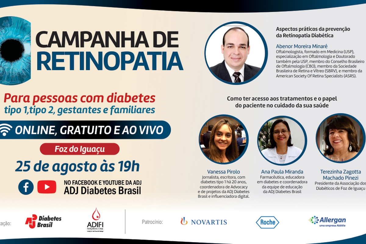 ADJ Diabetes Brasil promove campanha nacional para prevenção da Retinopatia Diabética 