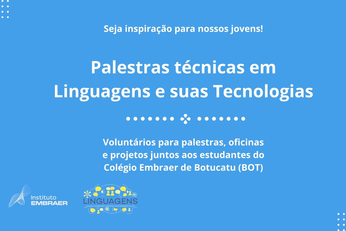 *Palestras técnicas em Linguagens e suas Tecnologias*