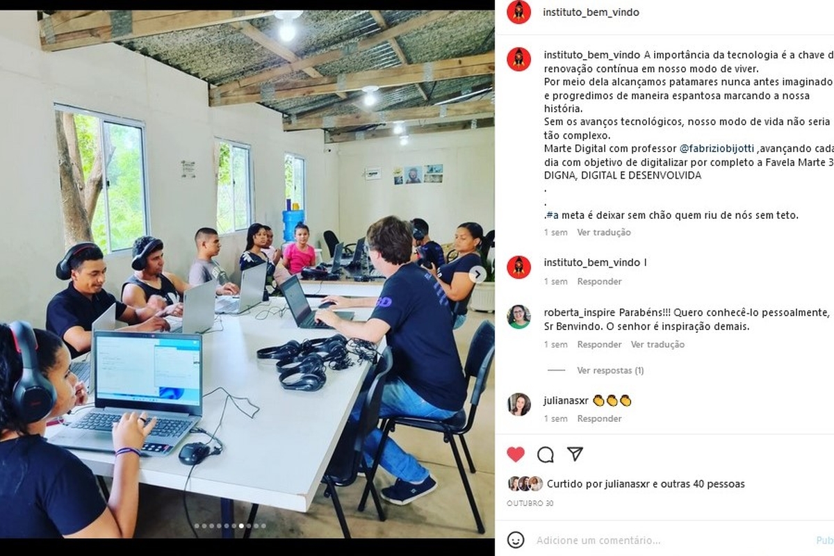 SJRP - Aulas de Programação - Alunos na Favela Marte 3D  - Projeto Acompanhado Instituto Valquírias