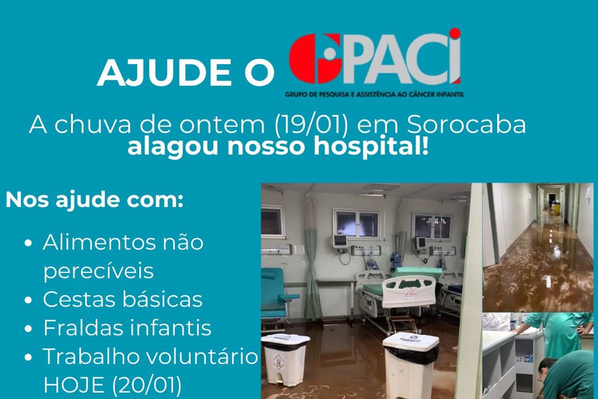 Promover arrecadações para o GPACI de Sorocaba - Hospital do Câncer Infantil