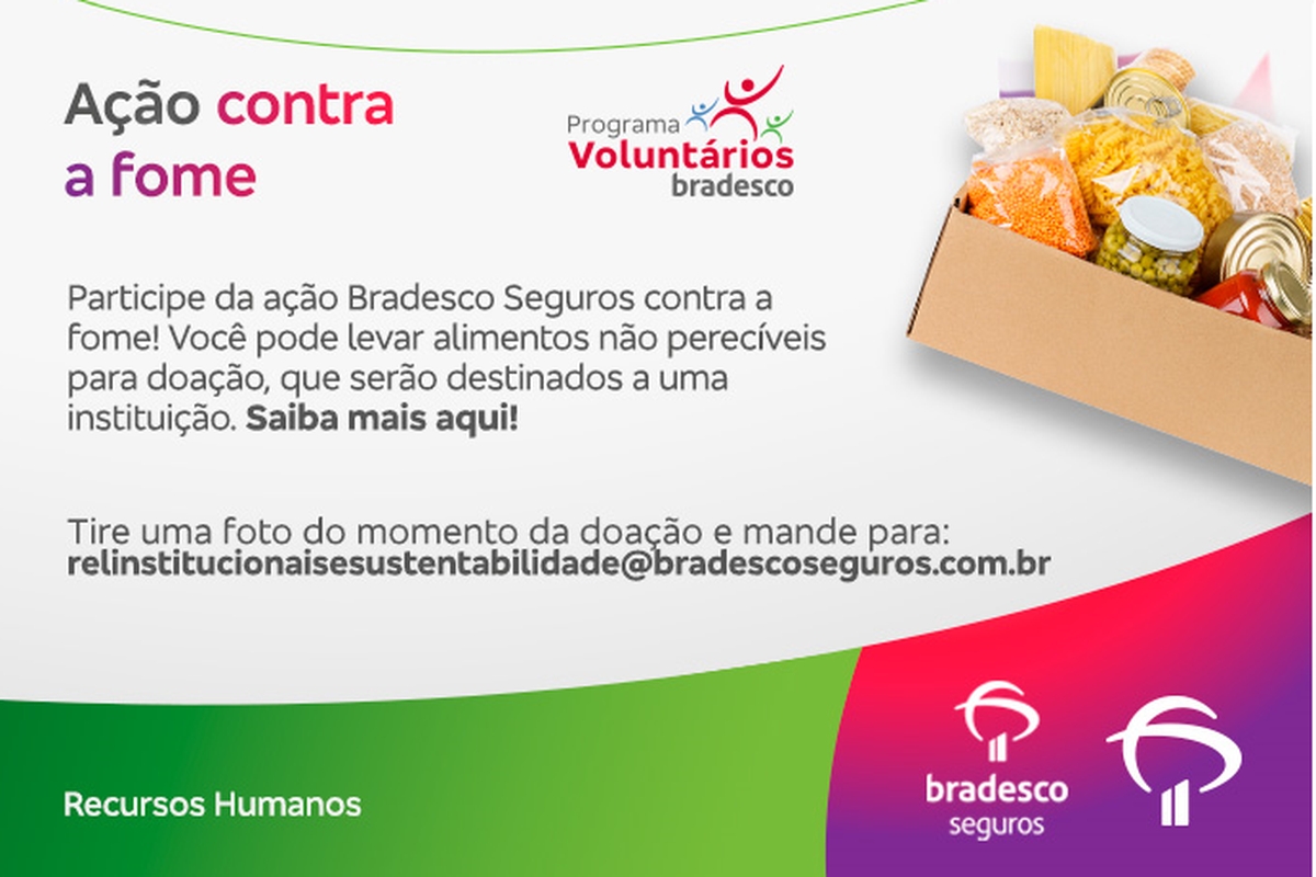 Bradesco Seguros ação contra a fome - Drive-Thru Rio de Janeiro - 2021