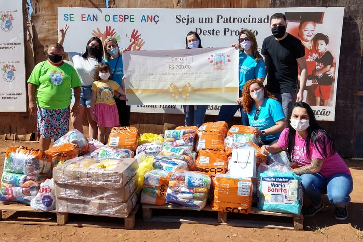 Entrega da Campanha de doação de alimentos e cestas básicas