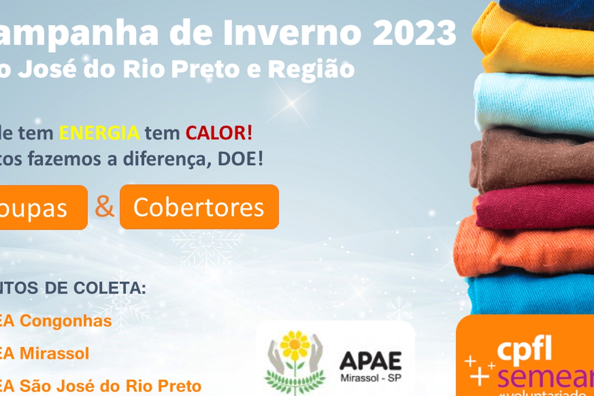 Campanha de Inverno 2023 - São José do  Rio Preto e região