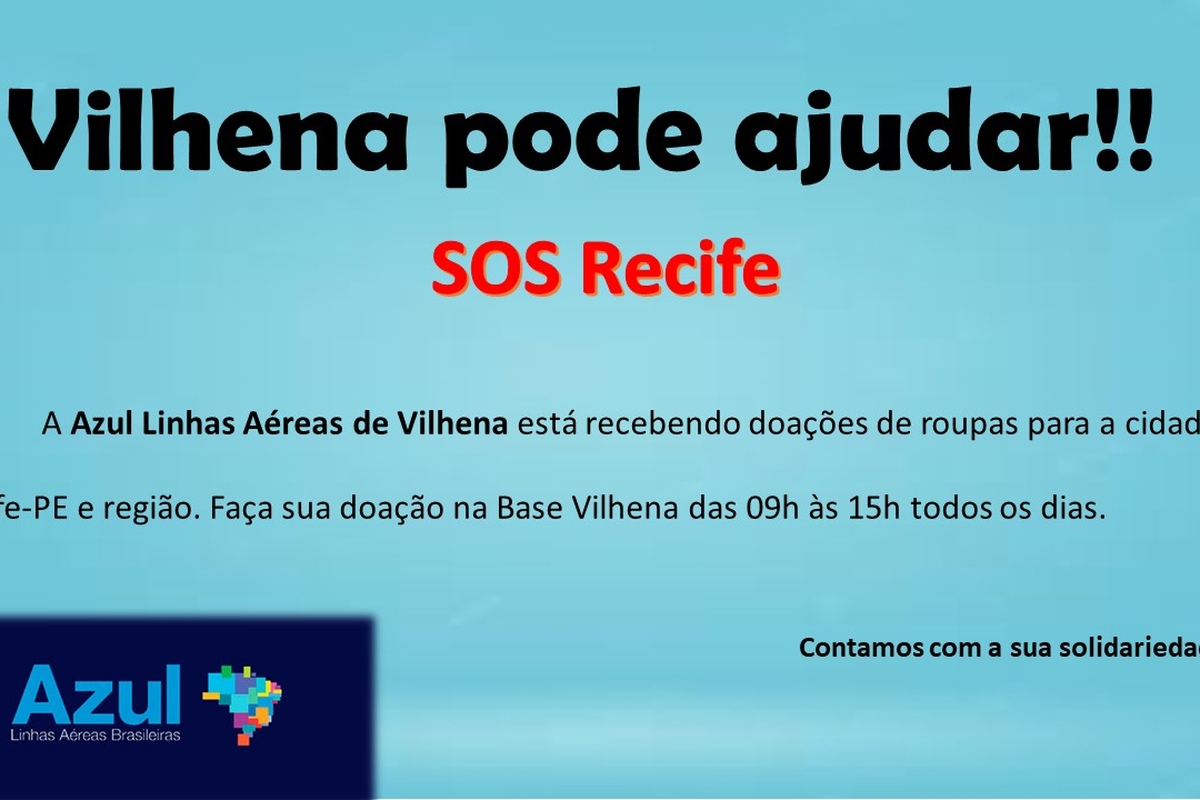 Vilhena pode Ajudar - SOS Recife