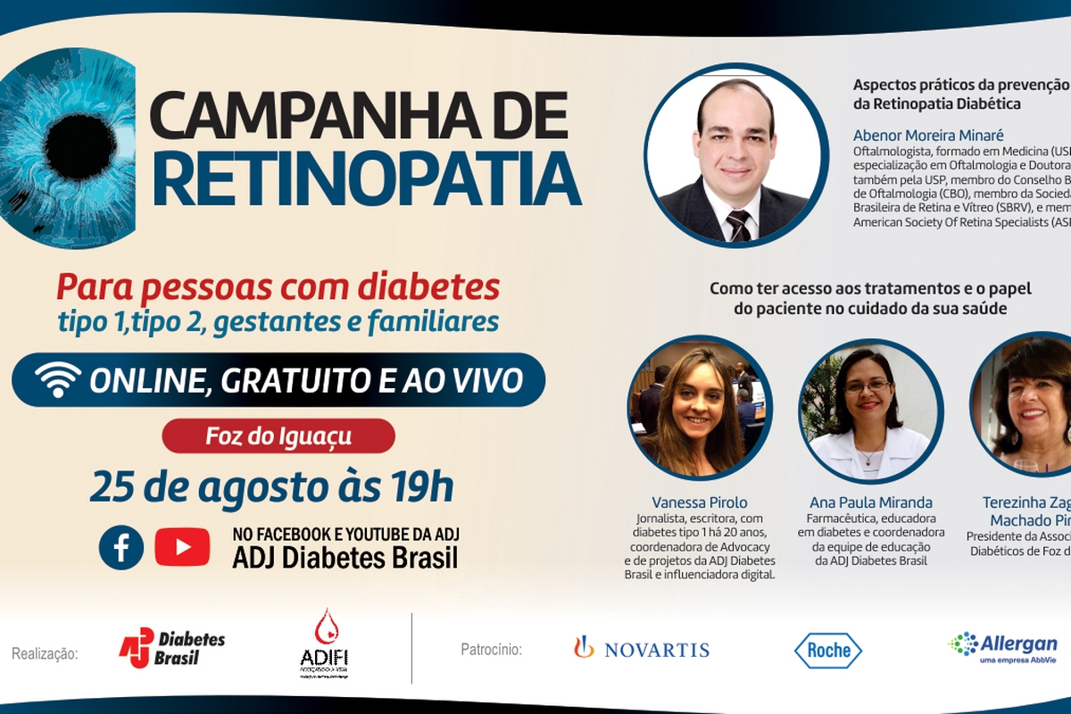 ADJ Diabetes Brasil promove campanha nacional para prevenção da Retinopatia Diabética 