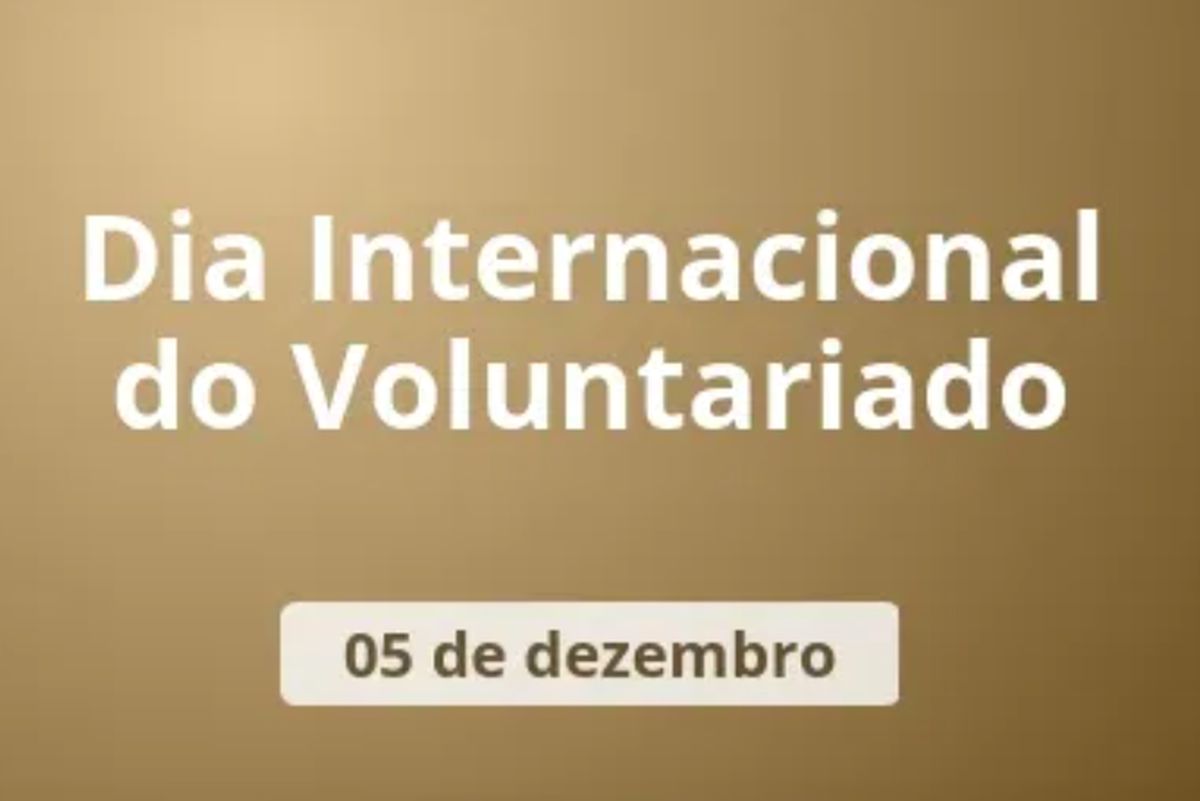 Dia Internacional do Voluntariado - 05 de Dezembro